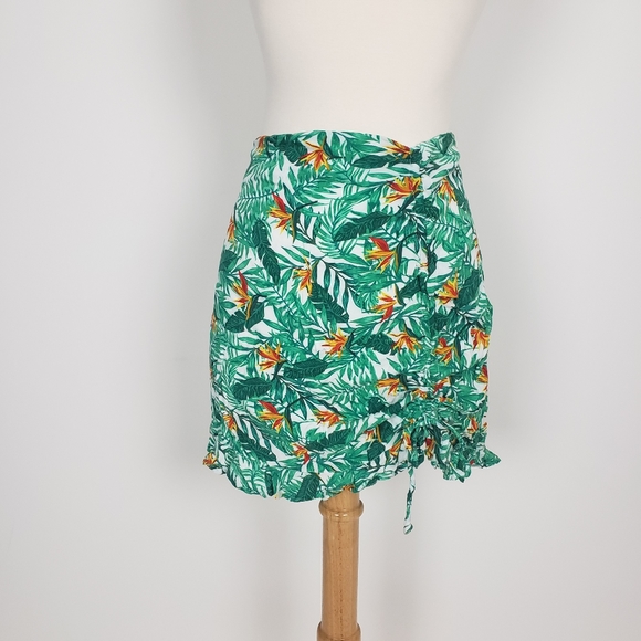 Hawaiian Floral Print Running Skirt